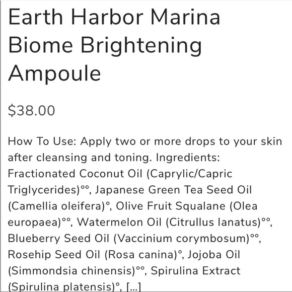 ⭐️3 for $21⭐️ or 1@ listed price Earth Harbor Marina Ampoule - Picture 3 of 4